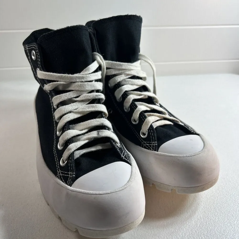 Converse Women’s Shoes Size 9 Black/White CTAS Hi Lugged Platform All Star Chuck